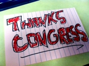 Thanks, Congress! I love pink.